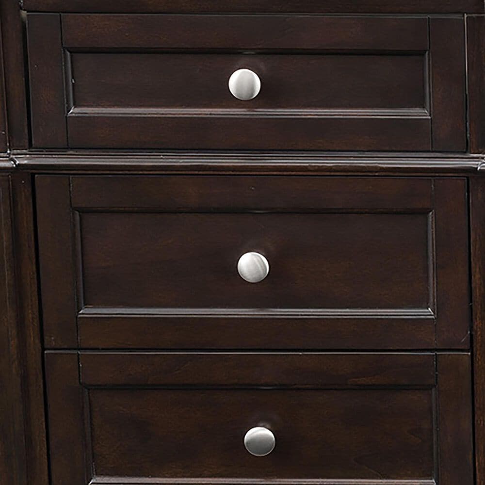 James Martin Vanities Brittany 60&quot; Single Bathroom Vanity in Burnished Mahogany with 3 cm Arctic Fall Solid Surface Top and Rectangle Sink, , large