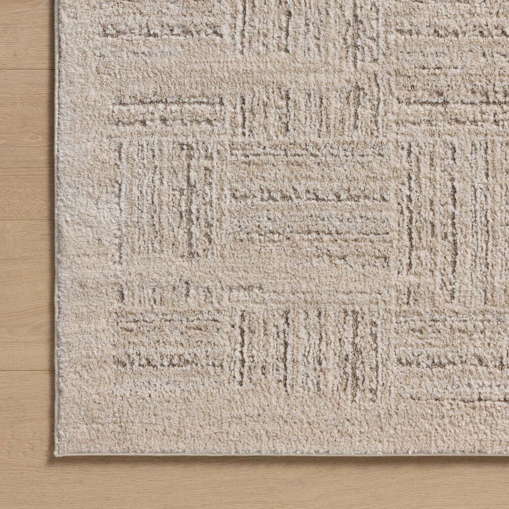 Amber Lewis x Loloi Monty 9&#39;2&quot; x 13&#39; Ivory and Taupe Area Rug, , large