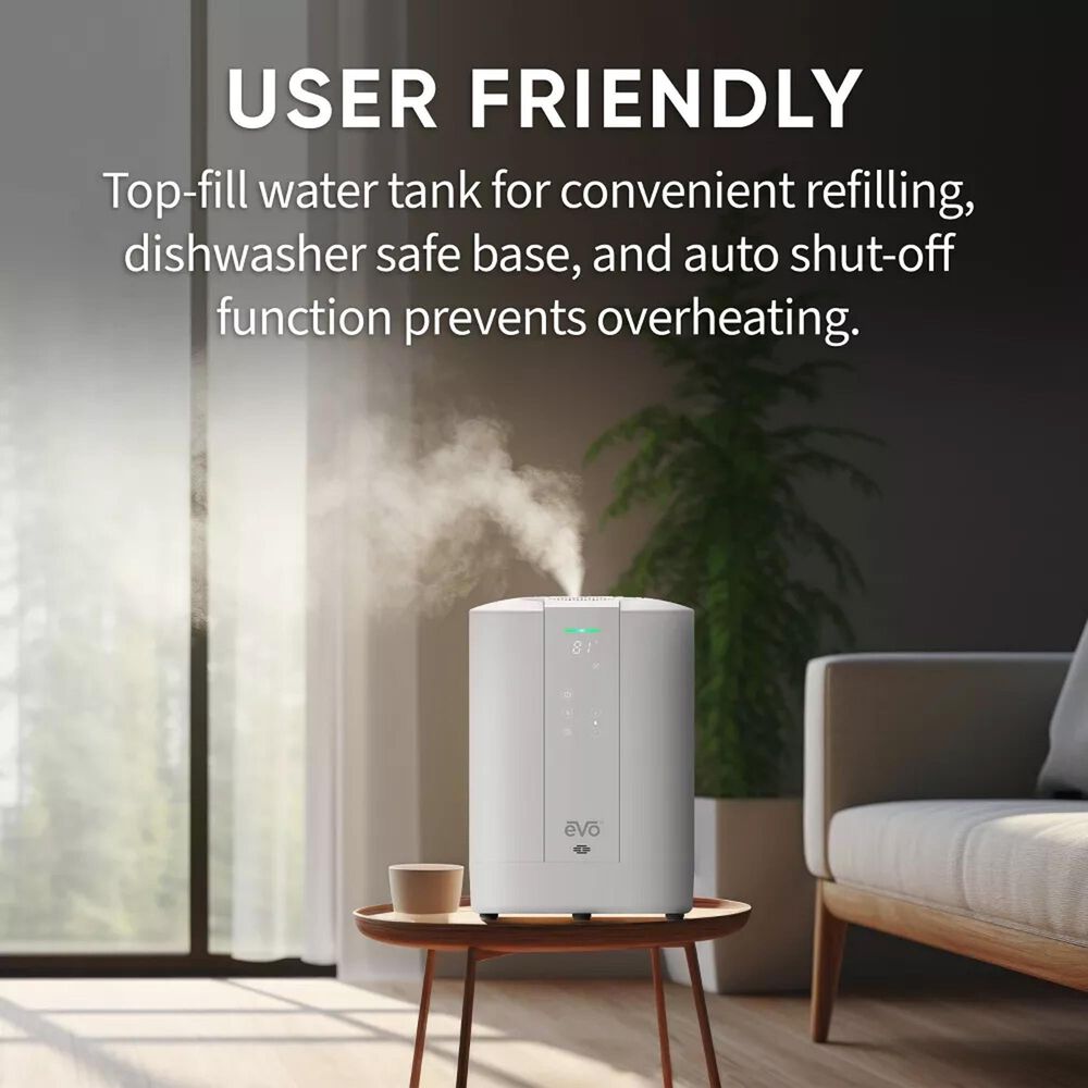 Shark EVO 6L Self-Sanitizing Pure Mist Humidifier in White, , large