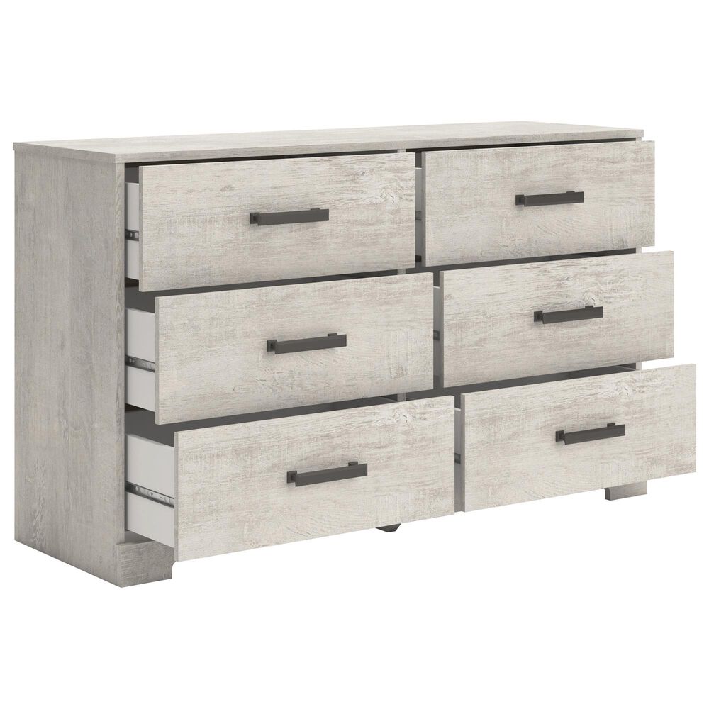 Ashley Shawburn 6-Drawer Dresser in Light Gray, , large