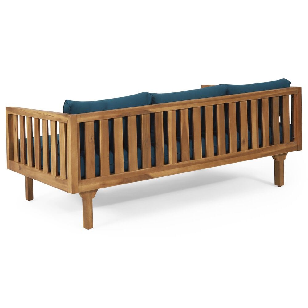 Hearth and Haven Claremont Outdoor Sofa Daybed in Dark Teal, , large