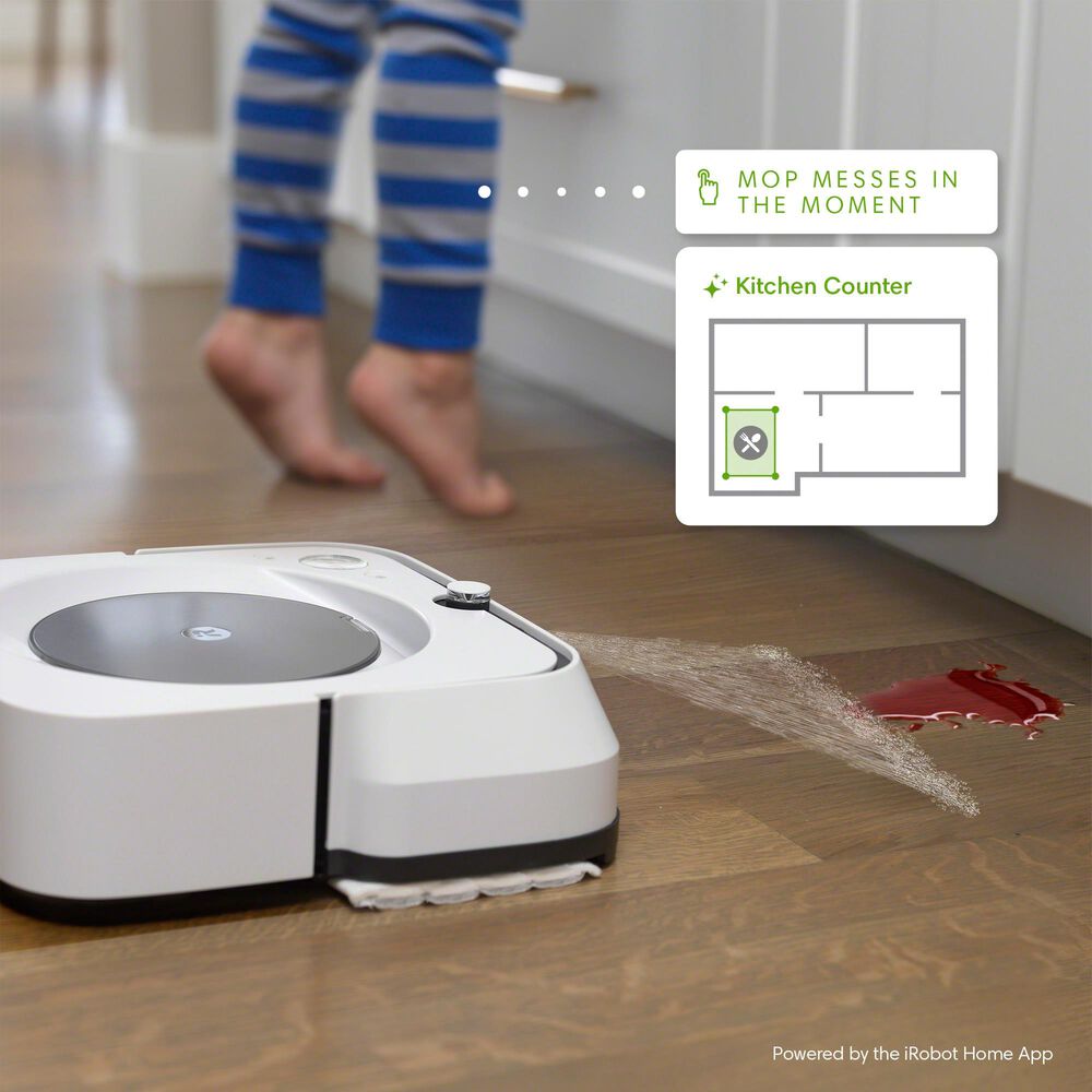 iRobot Braava Jet M6 Wi-Fi Connected Robot Mop in White, , large