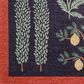 Rifle Paper Co. Menagerie  2"6" x 7"6" Black Runner, , large