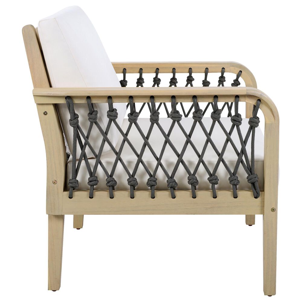 HOMLUX 2-Piece Outdoor Conversation Set with Cushions in Cream and Dark Gray, , large
