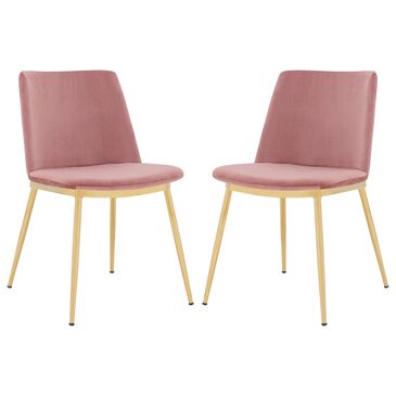 Blue River Messina Dining Chair in Rose Pink (Set of 2), , large