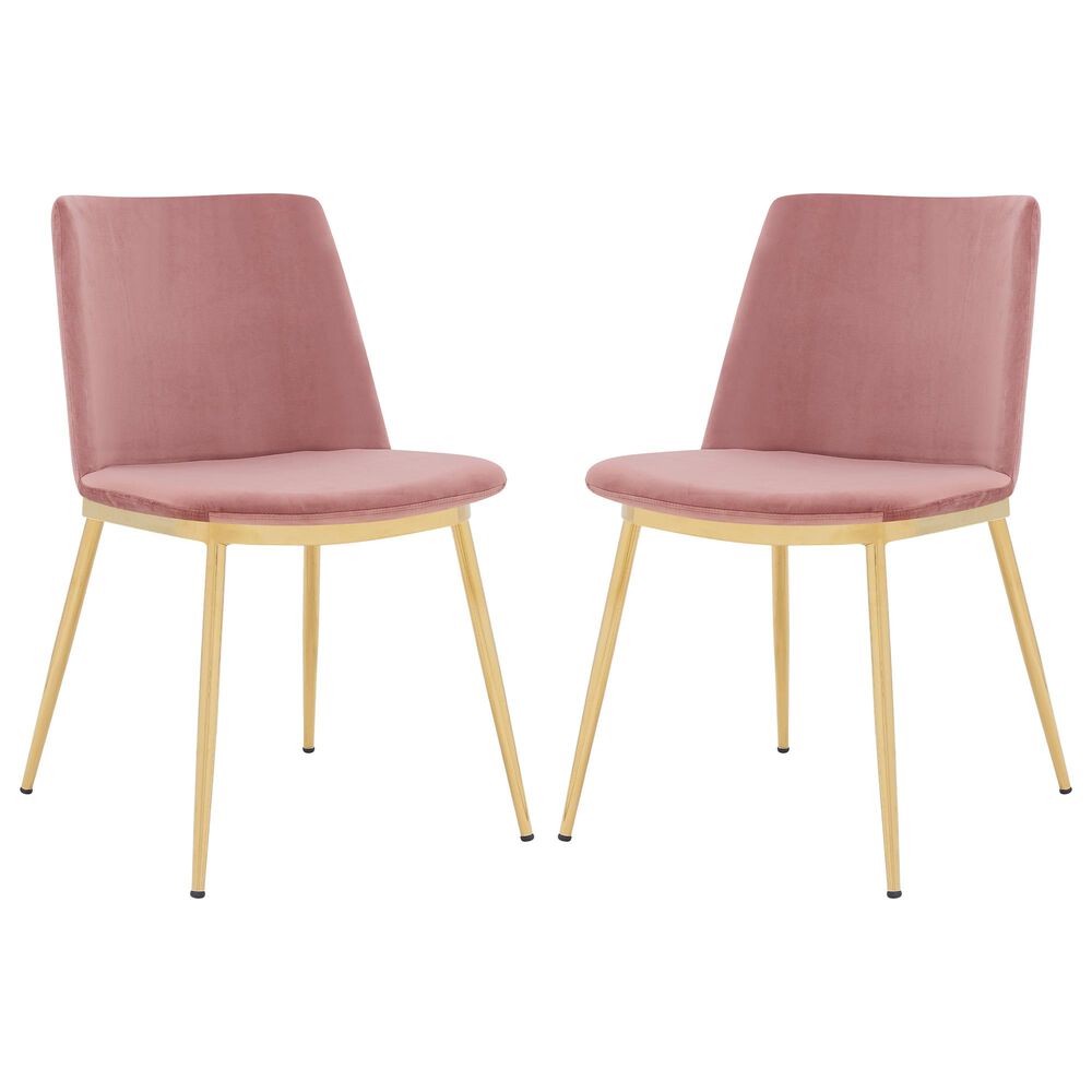 Blue River Messina Dining Chair in Rose Pink (Set of 2), , large