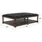 Vintage Furnishings Thomas Rectangle Leather Ottoman, , large