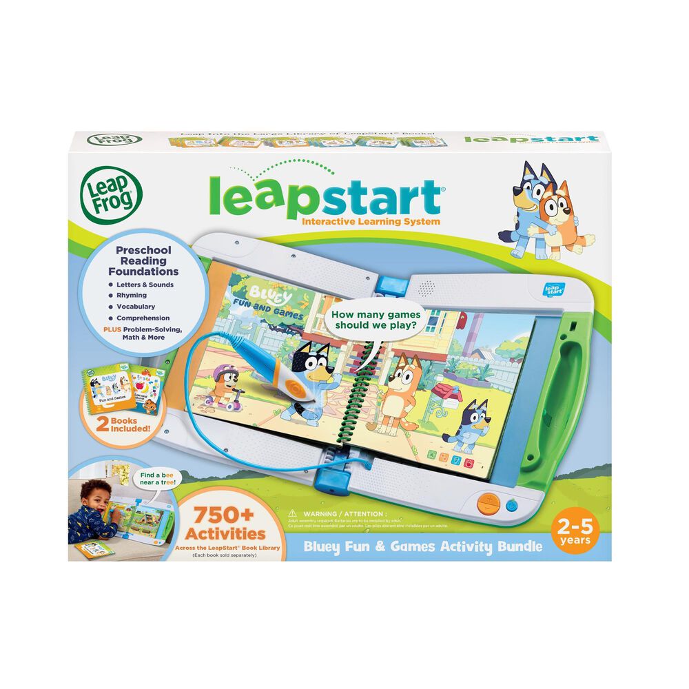 Vtech LeapFrog LeapStart Bluey Book Bundle in Green, , large