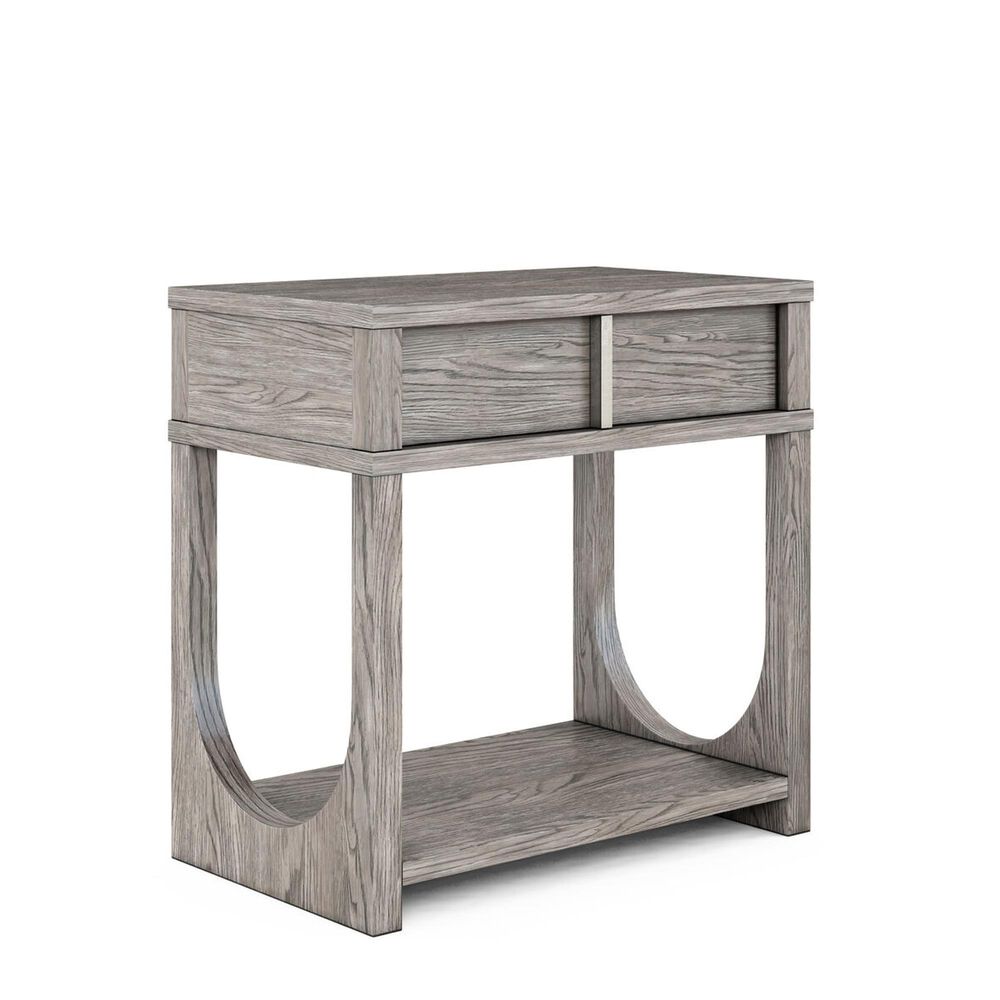 Vantage Vault 1 Drawer Nightstand with USB Charger in Mink Gray, , large