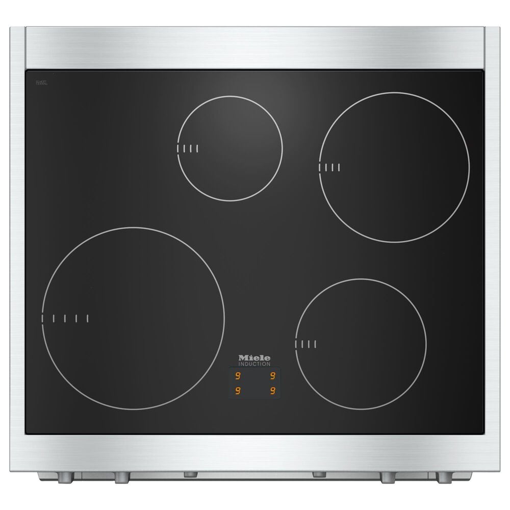 Miele 30" Induction Range with DirectSelect Controls in Clean Touch Steel, , large
