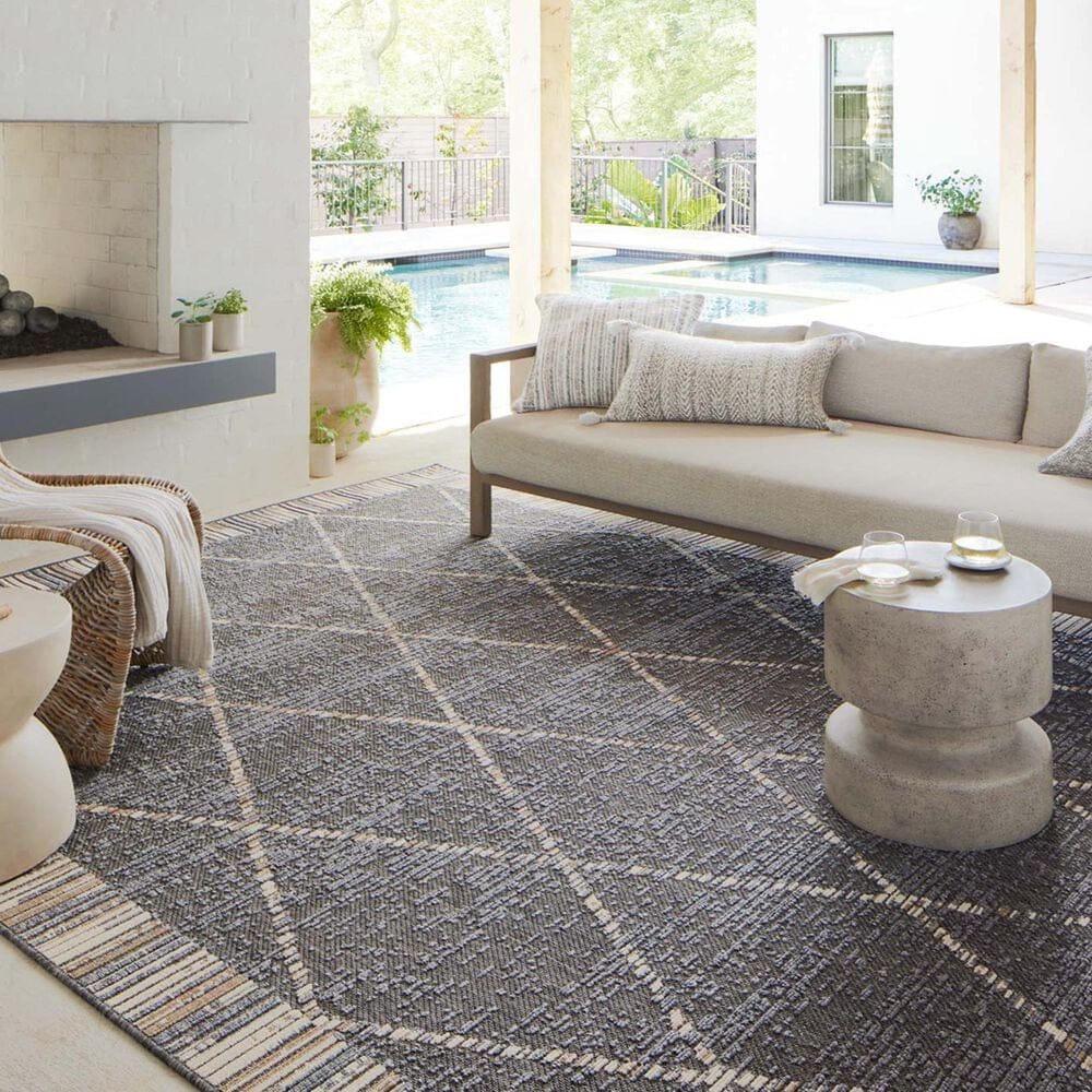 Loloi II Rainier 7&#39;10&quot; x 10&#39;10&quot; Slate and Multicolor Area Rug, , large
