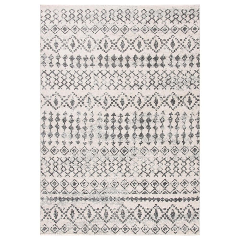 Safavieh Tulum TUL240 4" x 6" Ivory and Grey Area Rug, , large
