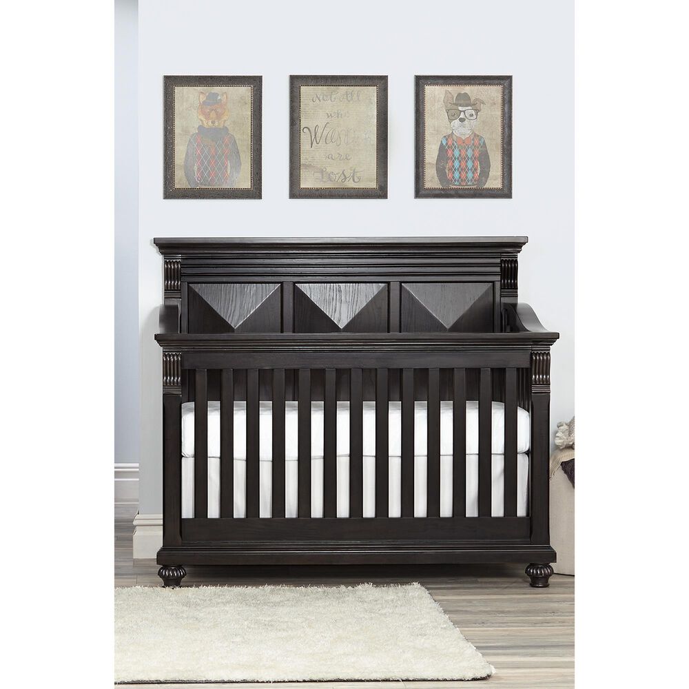 Kingsley Baby Sedona 4-In-1 Lifetime Convertible Crib in Bitter Sweet, , large