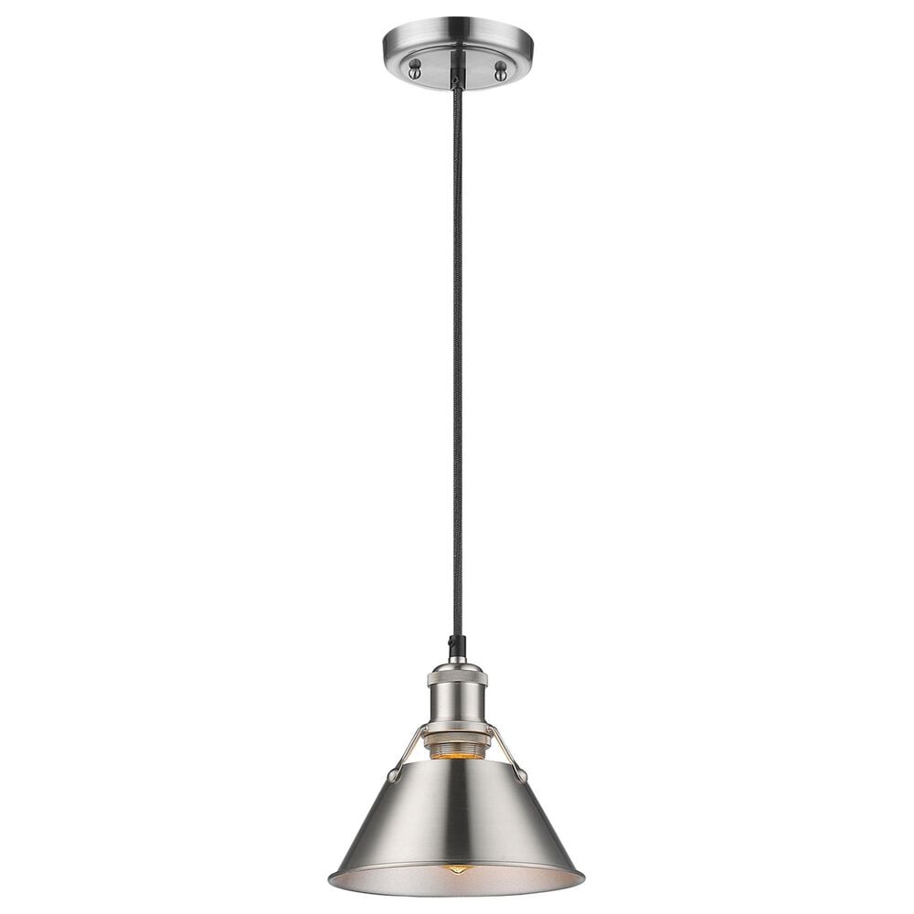 Golden Lighting Orwell 1-Light Small Pendant in Pewter, , large
