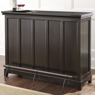 Crystal City Garcia Silverstone Top Bar Unit with Foot Rail in Ebony, , large