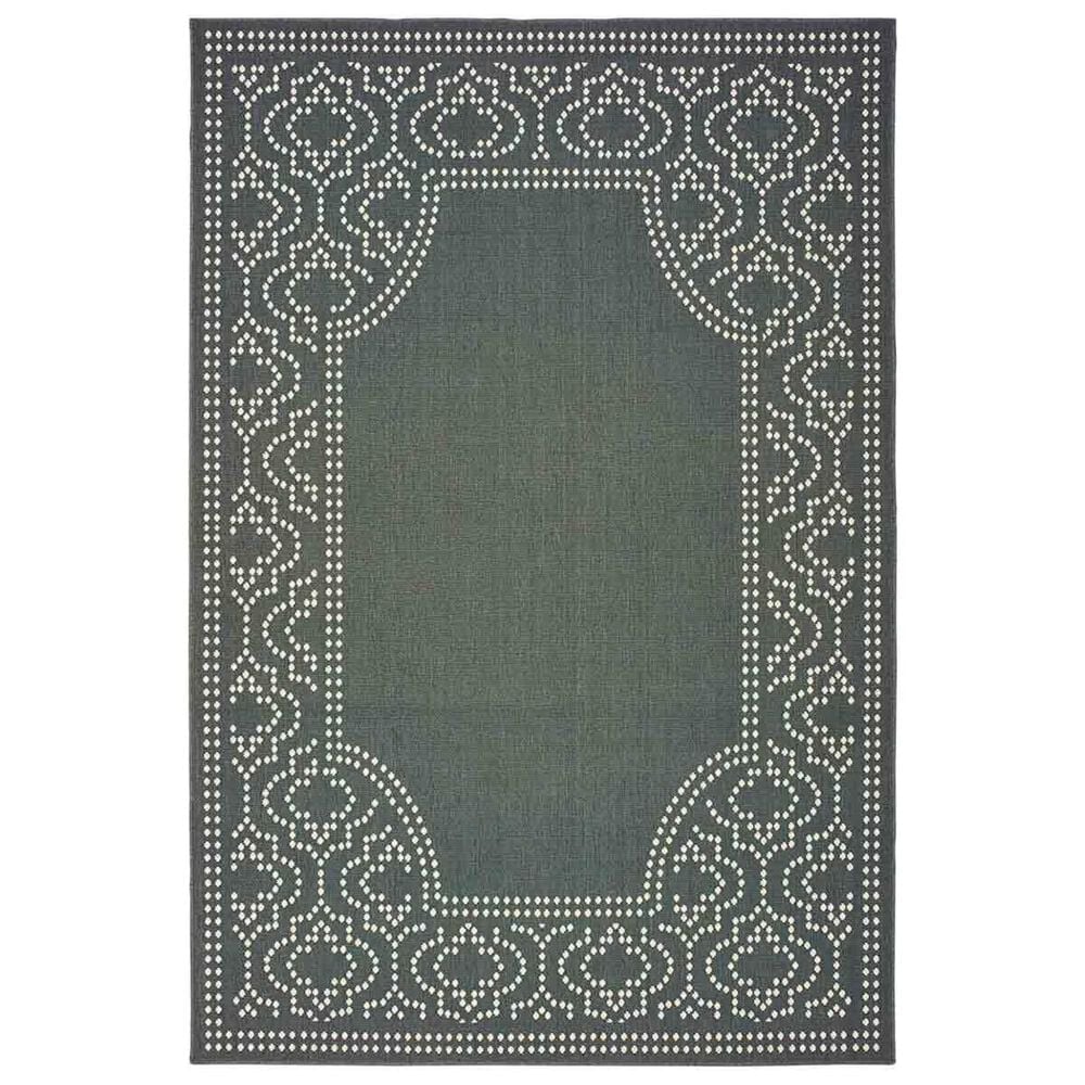 Oriental Weavers Marina 1247X 5"3" x 7"6" Grey and Ivory Area Rug, , large