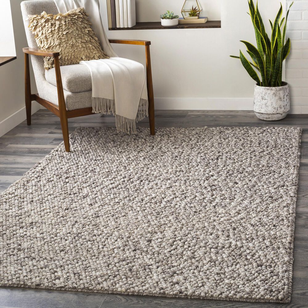 Surya Como 8&#39;10&quot; x 12&#39; Charcoal and Ivory Area Rug, , large