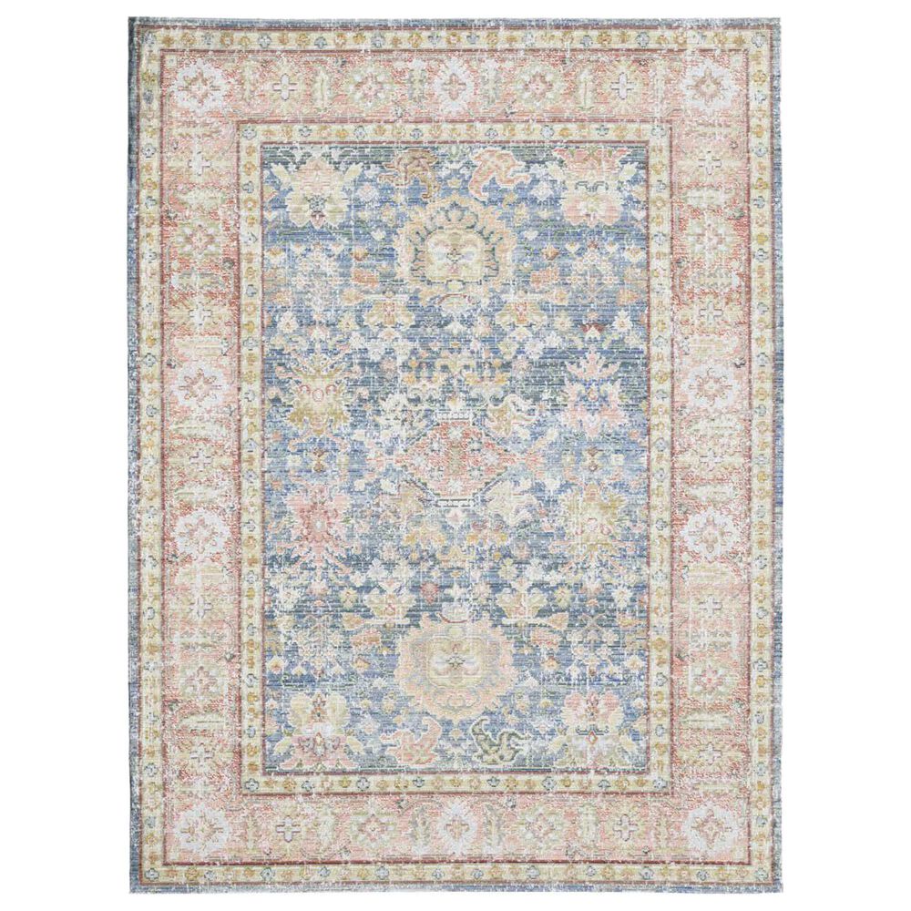 Amer Rugs Century 2" x 3" Navy and Pink Area Rug, , large