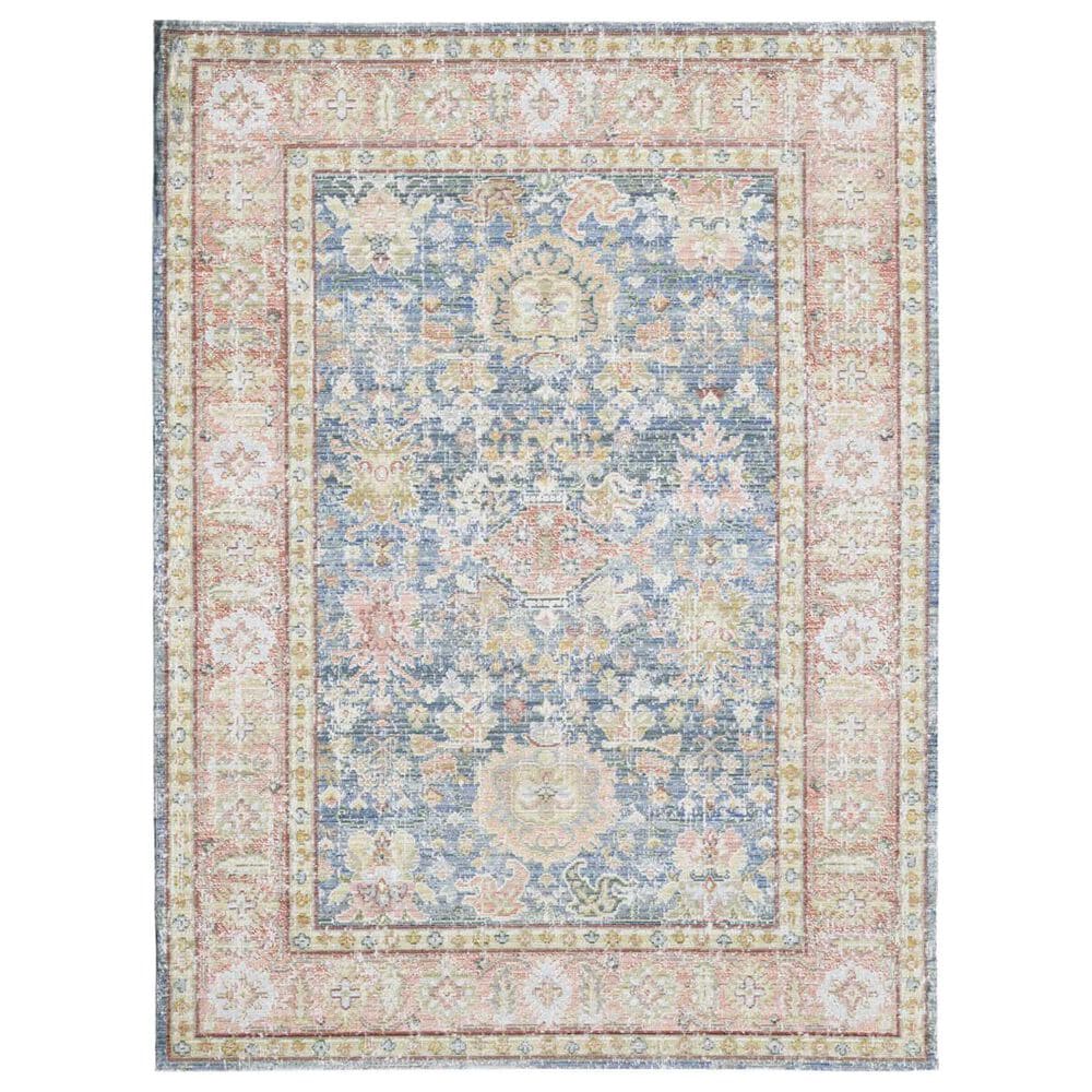 Amer Rugs Century 2" x 3" Navy and Pink Area Rug, , large