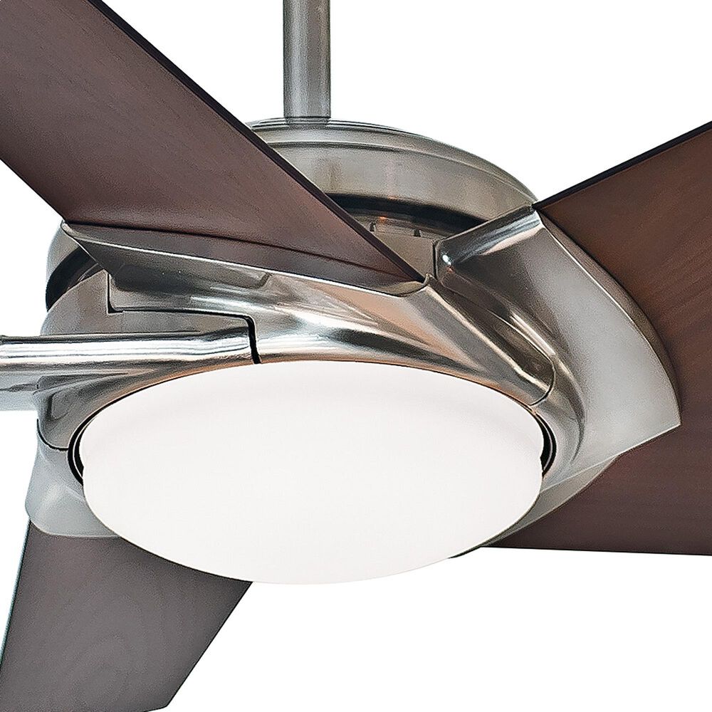 Hunter Stealth DC 54&quot; Ceiling Fan with LED Light in Brushed Nickel, , large