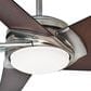 Hunter Stealth DC 54" Ceiling Fan with LED Light in Brushed Nickel, , large
