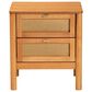 Baxton Studio Jenn 2-Drawer Nightstand in Golden Brown, , large