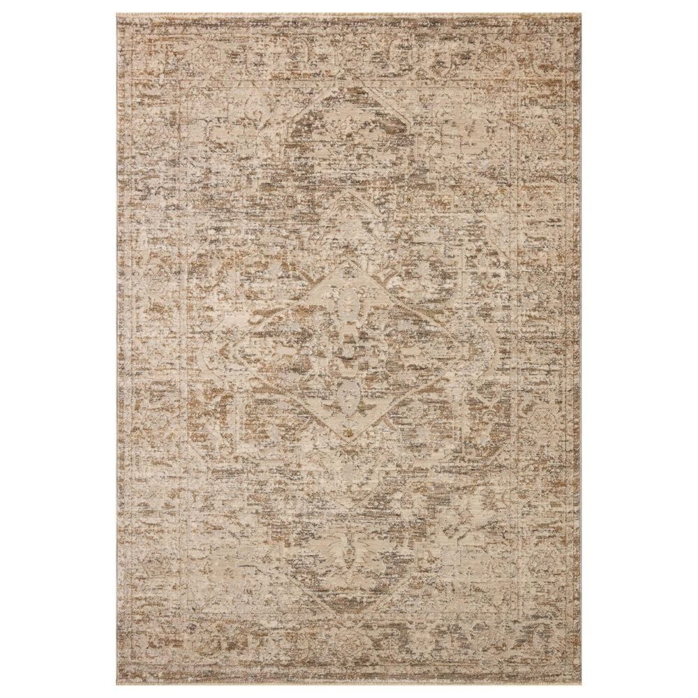 Loloi Clarisse Smoke and Natural 7"10" x 10"2" Area Rug, , large