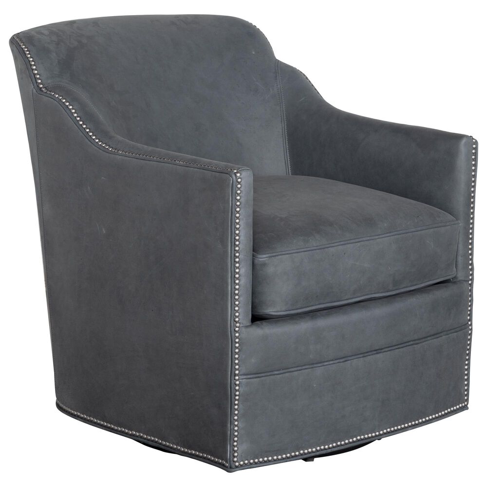 Massoud Kylie Swivel Chair in Honed Shale, , large