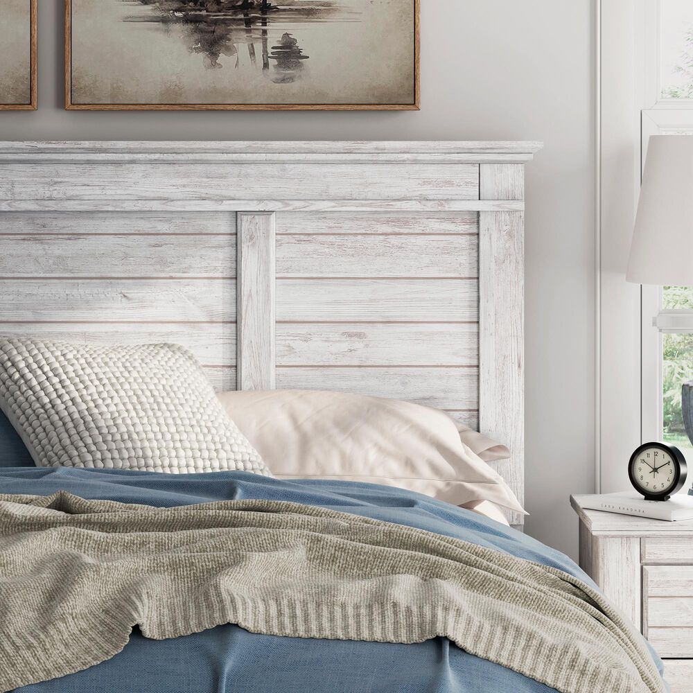 Ashley Makidern King Panel Bed in Whitewash, , large