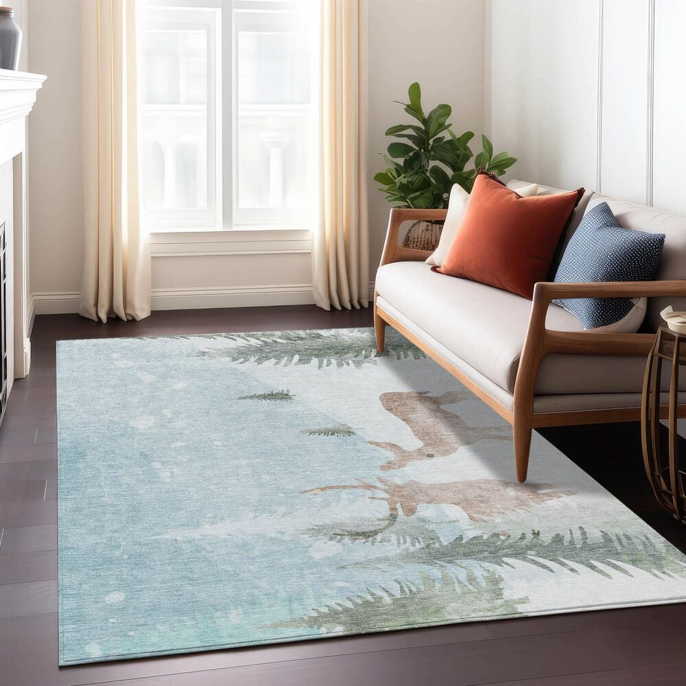 Dalyn Rug Company Wonderland WN29 5&#39; x 7&#39;6&quot; Sky Indoor/Outdoor Area Rug, , large
