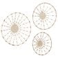 Maple and Jade 20", 24", 28" Plant Plate Basket Home Wall Decor in Brown (Set of 3), , large