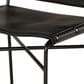 Four Hands Wharton Metal and Faux Leather Counter Stool in Distressed Black, , large