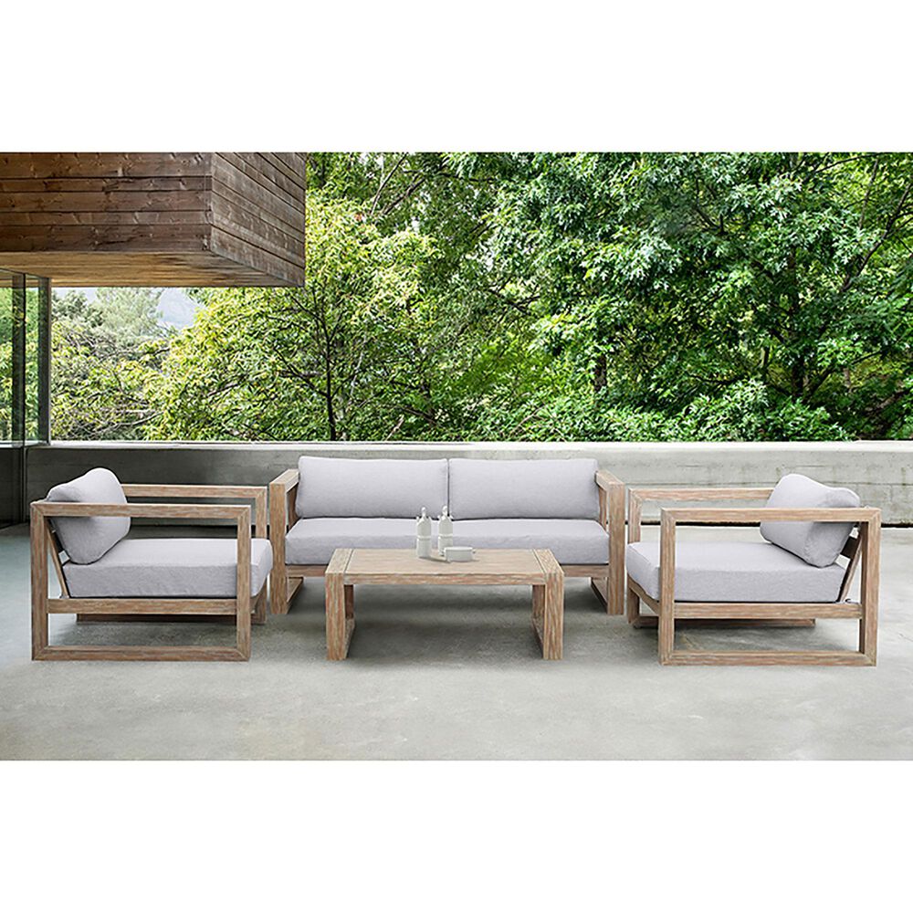 Herstellen pols een vuurtje stoken Blue River Paradise Patio Sofa in Gray/Light Eucalyptus | NFM
