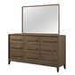 Sterling Timber Elure Rectangular Wood Dresser Mirror in Latte, , large