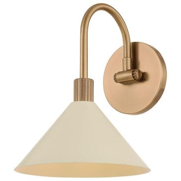 Troy Lighting Jovani 1-Light Bath Vanity in Patina Brass and Soft Sand, , large