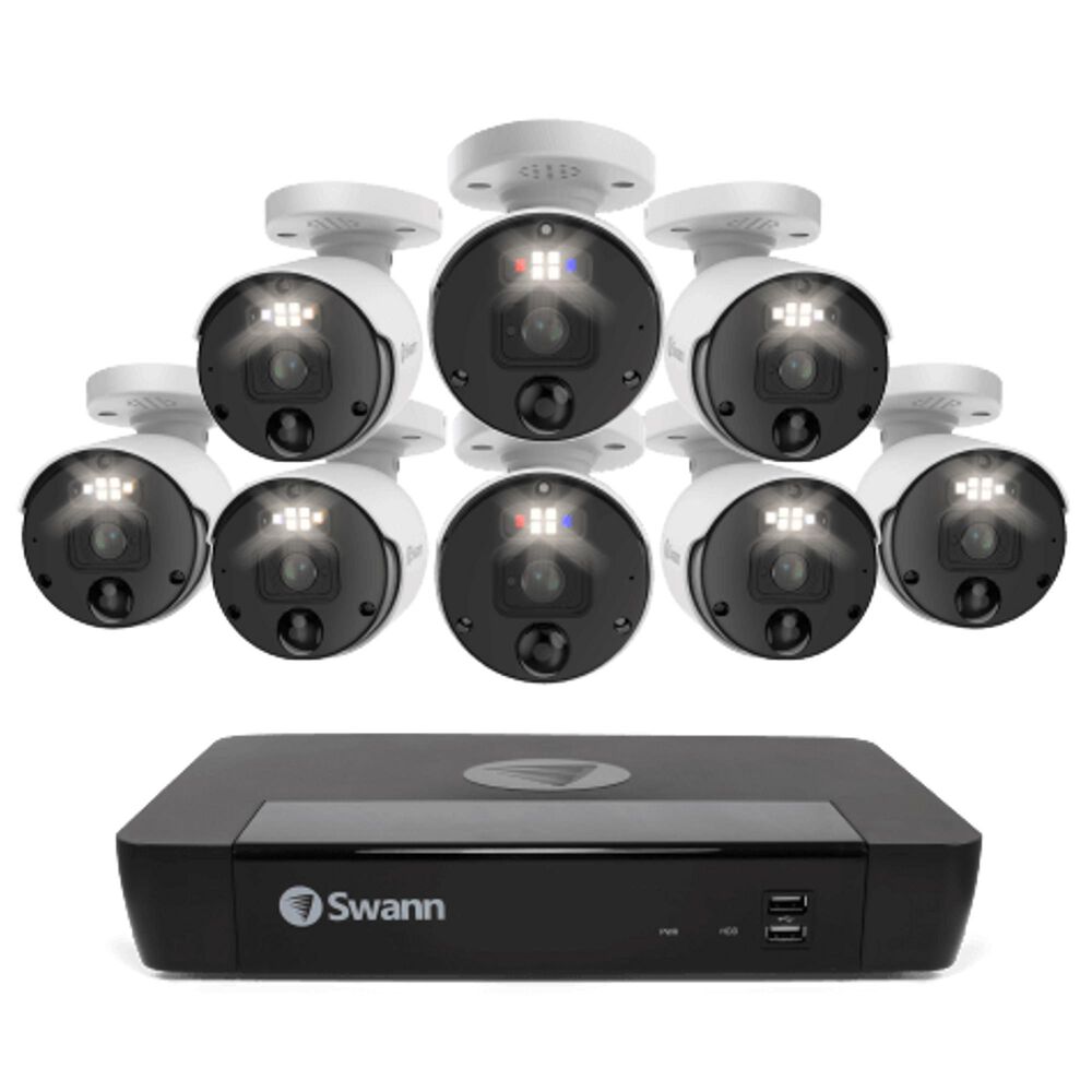 Swann 8 Camera 8 Channel 4K Ultra HD Pro Enforcer NVR Security System in White, , large