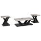 Ashley Cendill 3-Piece Occasional Table Set in Dark Brown, White and Black, , large