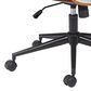 Zuo Modern Flex High Back Office Chair with White Faux Leather in Black and Walnut, , large