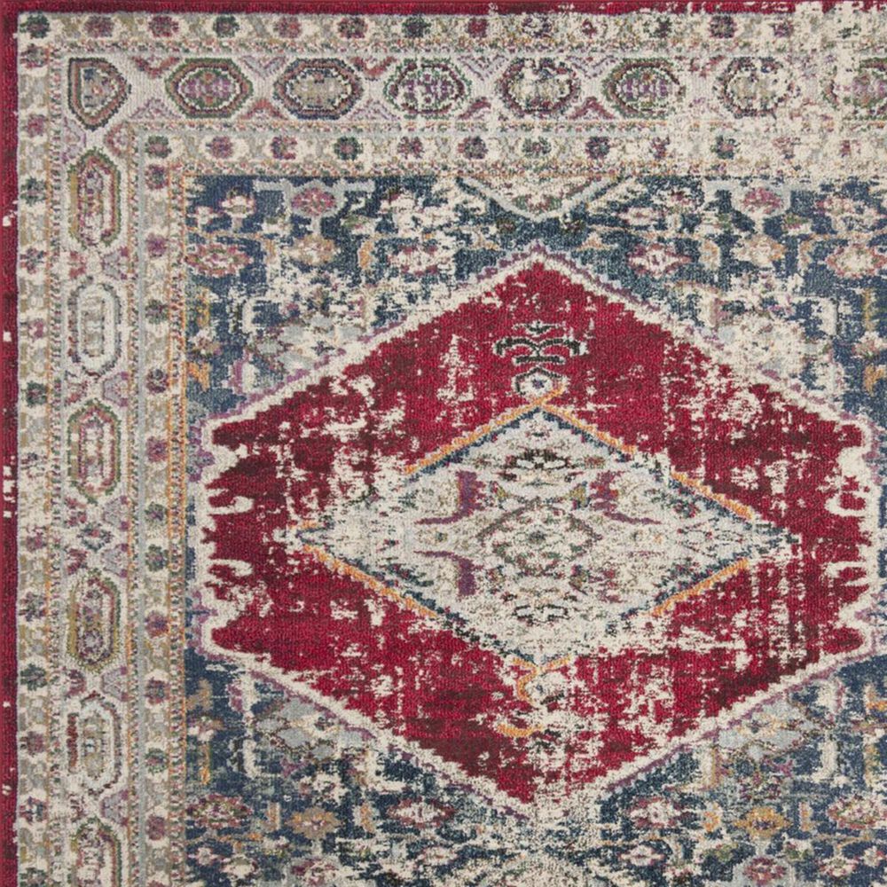 Safavieh Monaco MNC257A 4&#39; x 5&#39;7&quot; Ivory and Red Area Rug, , large