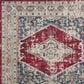 Safavieh Monaco MNC257A 4" x 5"7" Ivory and Red Area Rug, , large