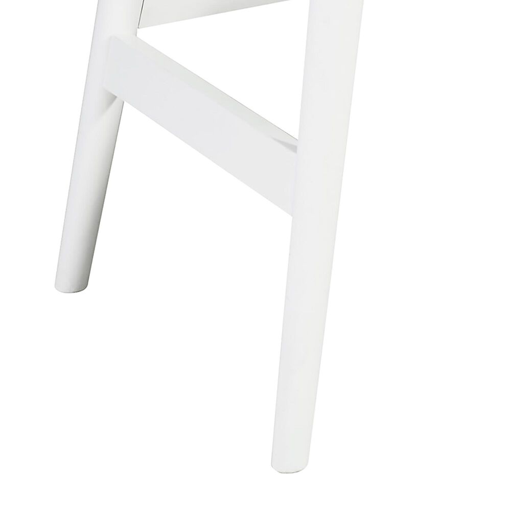 Ashley Thadamere Vanity with Stool in White, , large