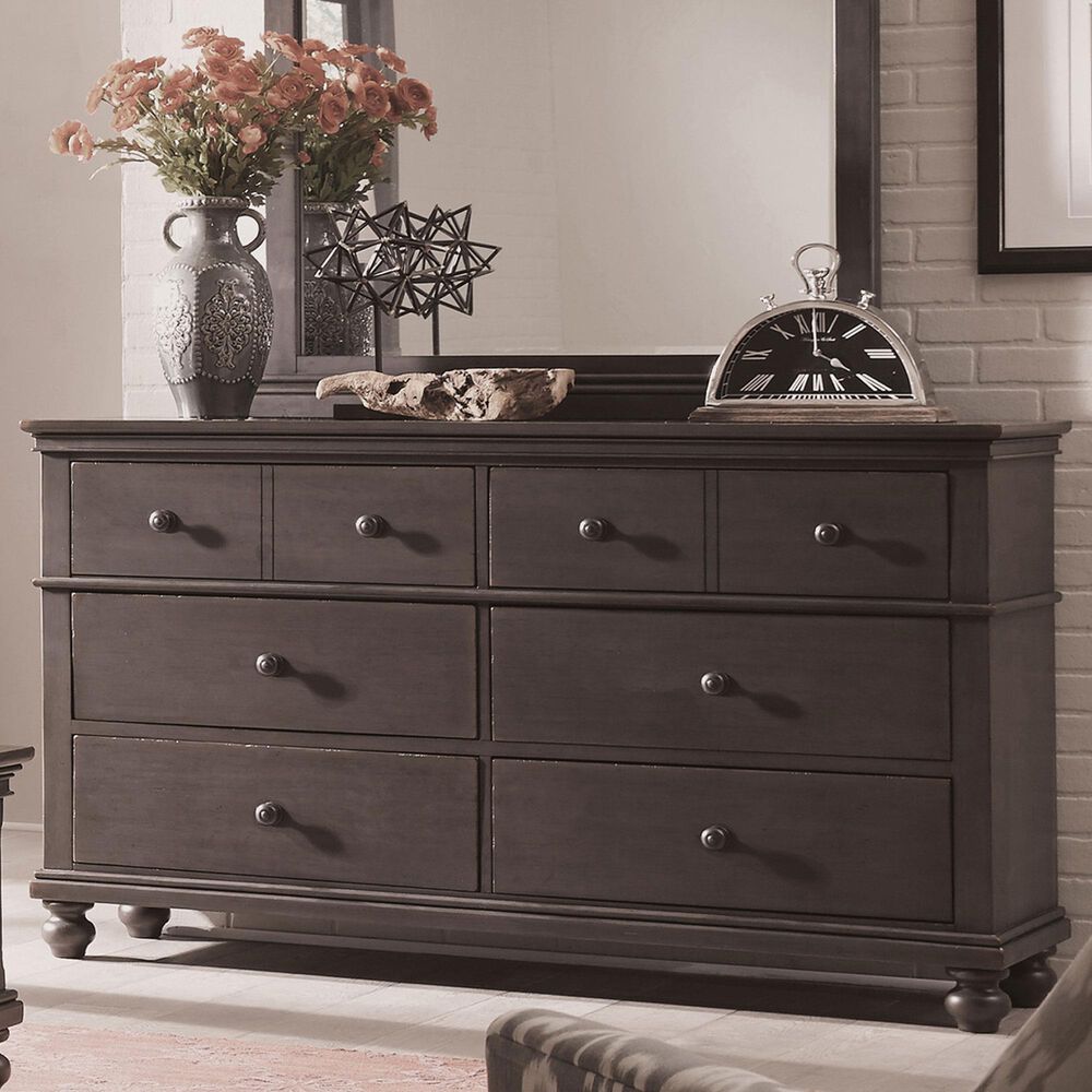 Riva Ridge Oxford 6-Drawer Dresser in Peppercorn, , large
