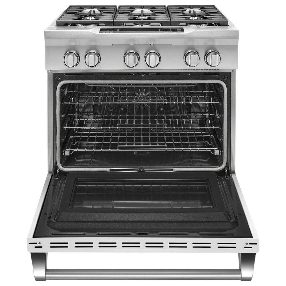 KitchenAid 36" Dual Fuel SlideIn Range in Imperial White Nebraska