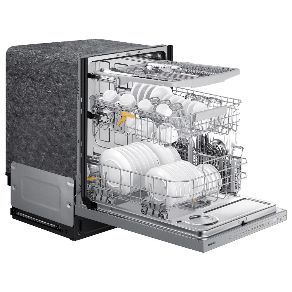 Samsung 2-Piece 24&quot; Built-In Pocket Handle Dishwasher in Fingerprint Resistant Stainless Steel with Jet 60 Pet Cordless Stick Vacuum, , large