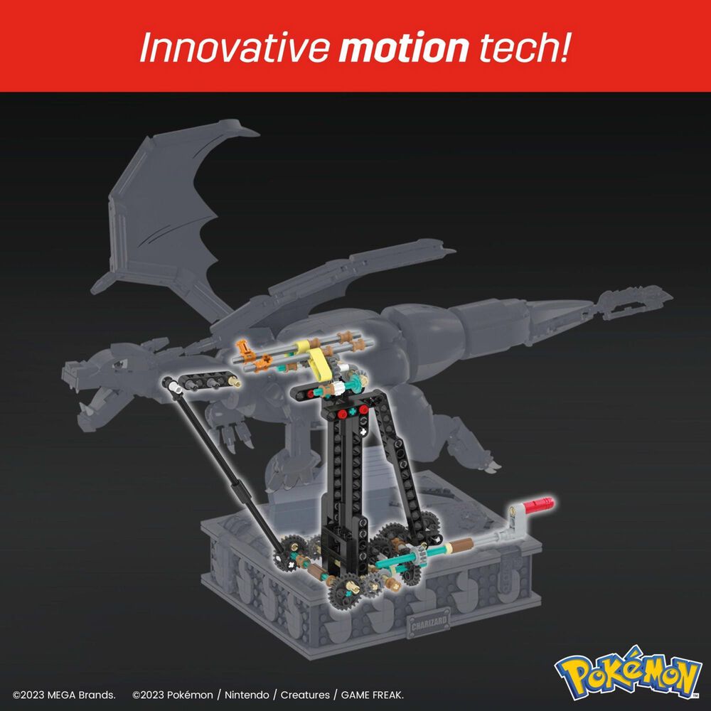 Mattel Mega Pokemon Charizard Building Set with Motion in Multicolor, , large