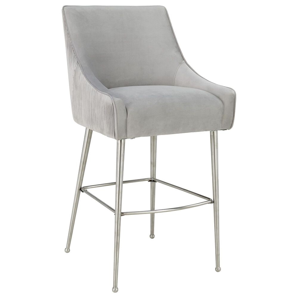 Tov Furniture Beatrix Counter Stool in Light Grey, , large