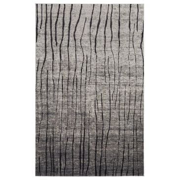 Feizy Kano 39LIF 6"7" x 9"6" Ivory and Charcoal Area Rug, , large