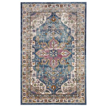 Safavieh Aria ARA160B 4" x 6" Blue and Creme Area Rug, , large