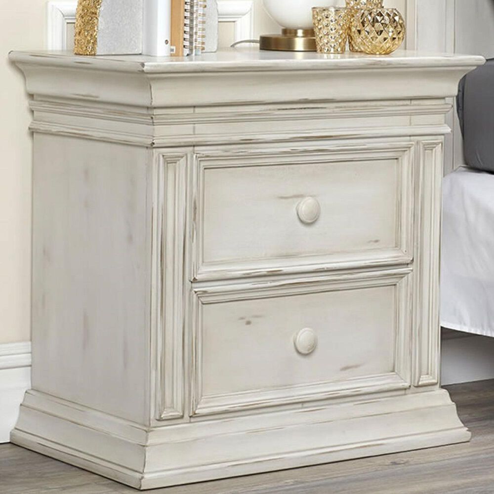 Munire Vienna 2 Drawer Nightstand in Antique White, , large