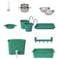 Hape Toys Outdoor Kitchen Set with Accessories in Multicolor, , large